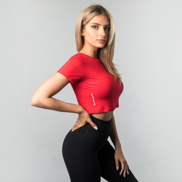 Alphalete cropped red workout top - Picture 1 of 1